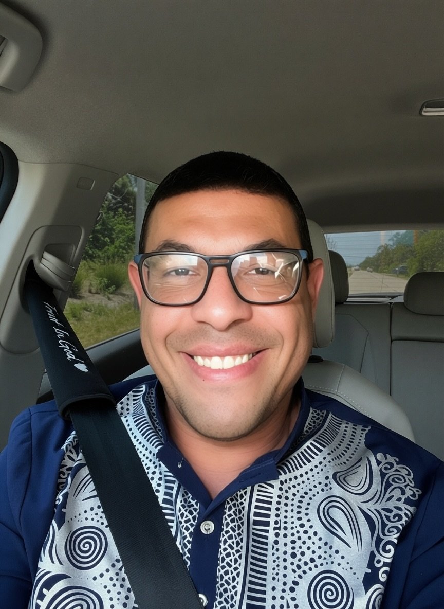 Pastor Carlos A. Morales — joyful moment